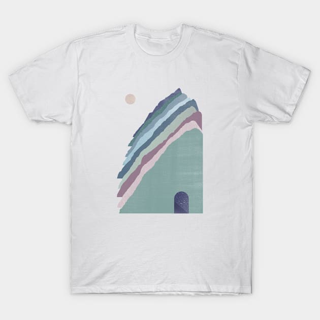 abstract landscape art T-Shirt by Natalatrala